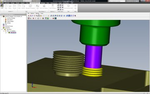 InventorCAM. Фрезерование 2.5D. Резьбофрезерование