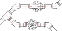 Элементы трубопровода 2D