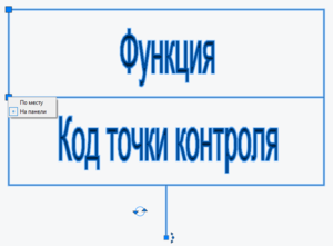 Рис. 6. УГО точки контроля с «ручкой», отвечающей за место расположения прибора