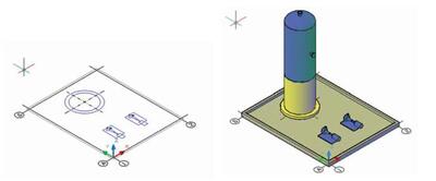 Рис. 1. Функция быстрого перехода из режима 2D-проектирования в режим 3D