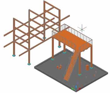 Рис. 2. Строительные конструкции в Model Studio CS Трубопроводы