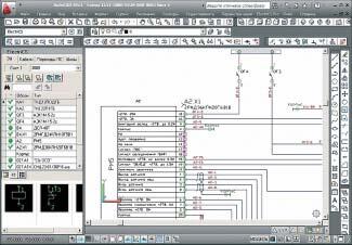 Редактор схем в среде AutoCAD