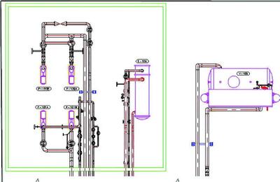 Рис. 4. Вид, сгенерированный средствами AutoCAD Plant 3D 2012