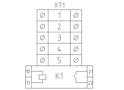 Рис. 7. Использование в клеммнике специальных клемм (реле)