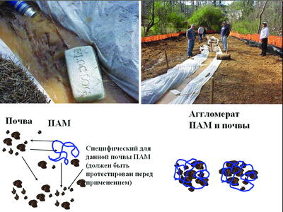 Схема действия и результат применения ПАМ