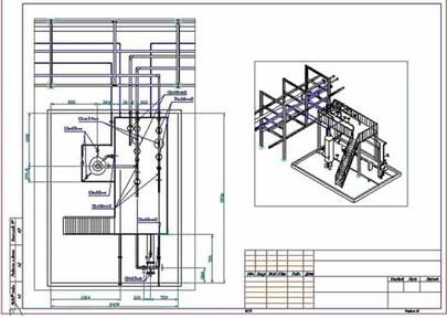 План узла осушки газа