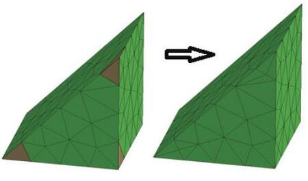 ProCAST/Visual-Mesh. Пример использования инструмента Multi Corner Tria