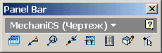 Панель инструментов MechaniCS 4.0 Inventor при оформлении проекций чертежей