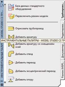 Инструментальные палитры и панель инструментов