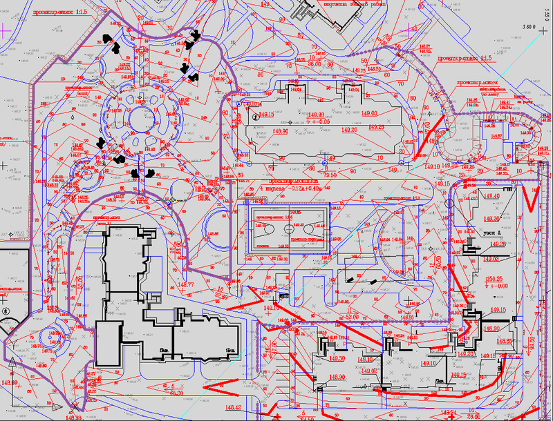 Пример проекта вертикальной планировки в AutoCAD Civil 3D