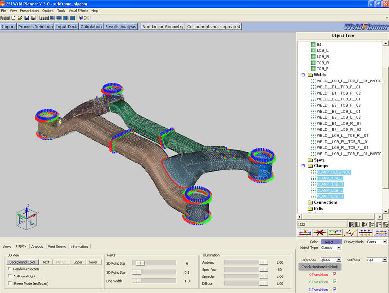 Интерфейс ПО Weld Planner