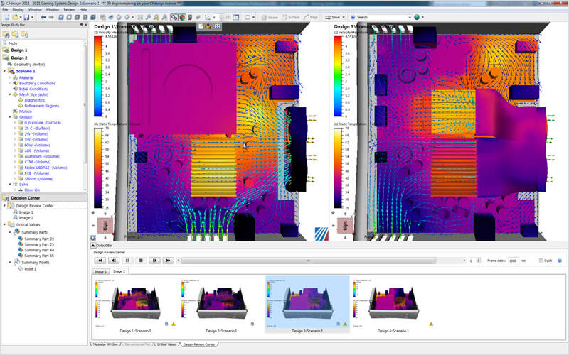 Среда изучения проекта САПР в Autodesk Simulation CFD удовлетворяет потребности инженеров-конструкторов в моделировании потоков благодаря интуитивно понятным, быстрым и простым средствам исследования проектных вариантов.