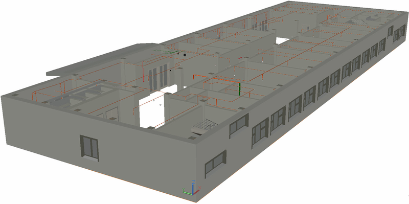 Project Studio CS ОПС. 3D-модель пожарной сигнализации