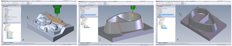 SolidCAM HSM. Стратегии: «Линейная», «По ватерлиниям», «Горизонтальная»