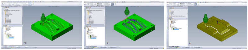 SolidCAM HSM. Стратегии: «Карандашная», «Карандашная параллельная», «Чистовая доработка»