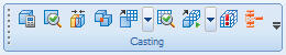 ProCAST/ Visual-Mesh. Панель инструментов «Casting»