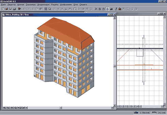 Проект «Ofice Building» в системе Archicad