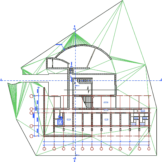 План Koshino House, архитектор Тадао Андо (Япония, 1984 г.)