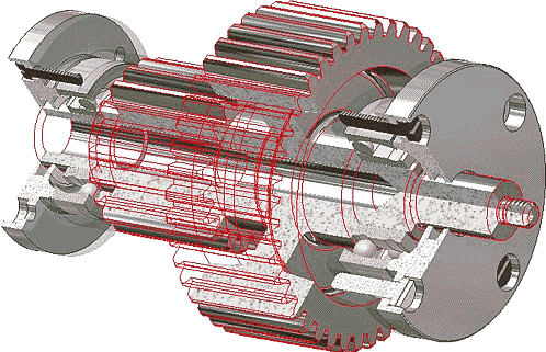 Результат размещения группы в Autodesk Inventor