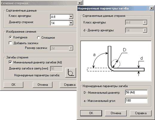 Рис. 10. Отдельный стержень