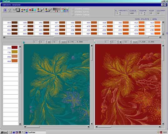 Рис. 3. Окно программы TreePaint при работе с колоритами