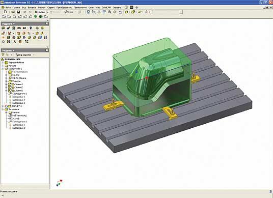 Рис. 1. SolidCAM Autodesk Inventor