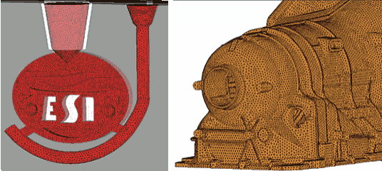 Средства ProCAST позволяют получить высококачественную конечно-элементную сетку