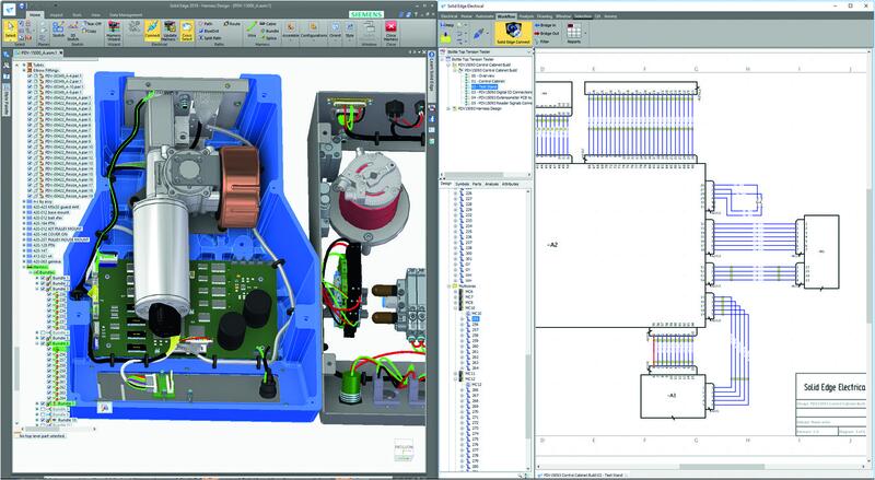 Рис. 6. Настроенное рабочее место Solid Edge + Solid Edge Electrical