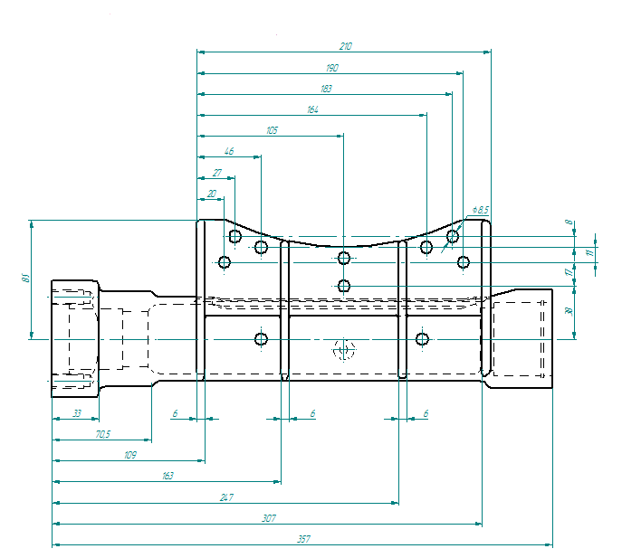 Рис. 7. Функция Упорядочить размеры