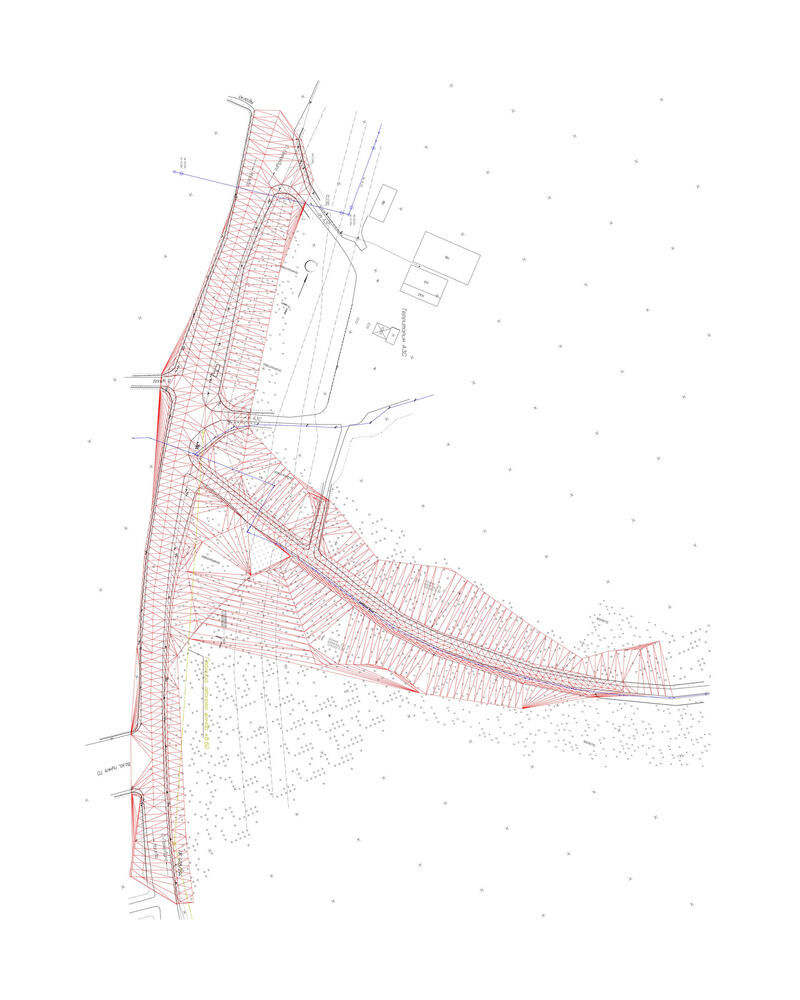 Топографическая съемка отредактированная в AutoCAD Civil 3D