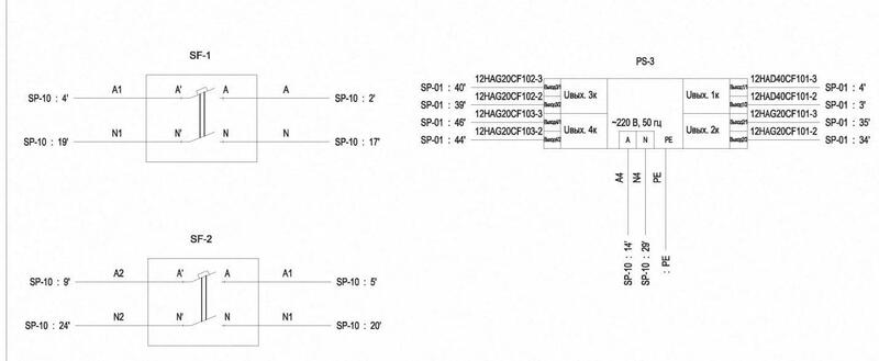 Рис. 5. Фрагмент документа Схема электрическая монтажных соединений