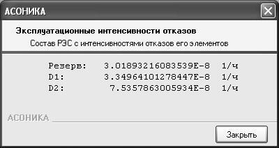 Рис. 27. Текстовое представление результатов расчета