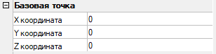 Рис. 14. Координаты базовой точки примитива