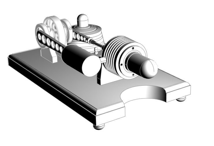 Фрагмент конкурсной работы Павла Симоненко «Двигатель Стирлинга»