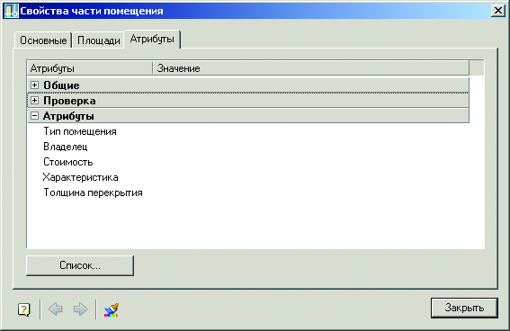 Рис. 7. Дополнительные (пользовательские) атрибуты